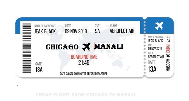 Cheap Flight from Chicago to Manali